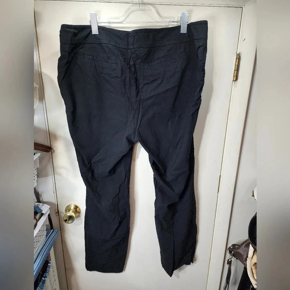 TORRID PLUS SIZE 22 BLACK DRESS PANTS, HOLE BY HOOK&EYE - Picture 2 of 8